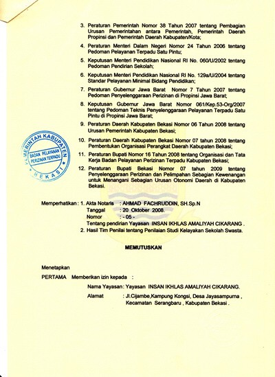 Izin Operasional
